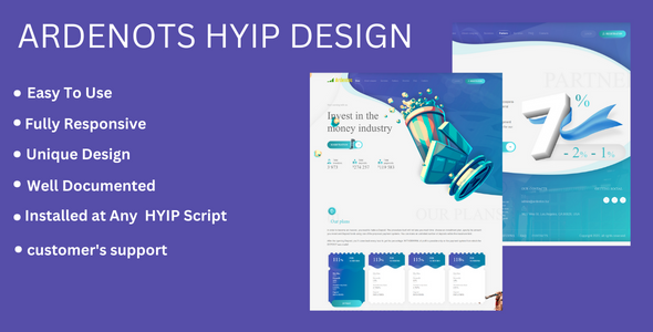 ARDENTOS - Investment Website Template In HTM