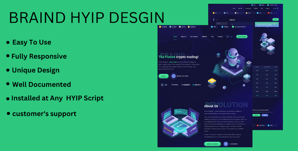 BRAIND - Hyip Investment Website Theme

