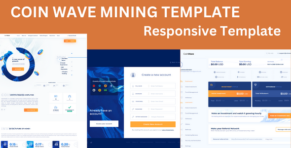 COIN WAVE - Crypto Investment And Trading Website 