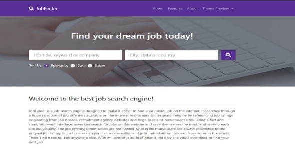 JobFinder - Job Search Engine Affiliate Script